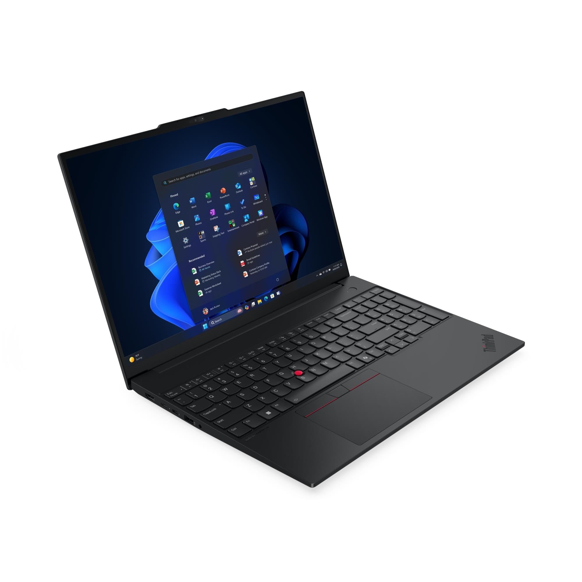 Lenovo (Upgraded) ThinkPad E16 Gen 3 Business Laptop, 16" WUXGA Display, Intel Core Ultra 7 255H, 16GB DDR5 RAM, 512GB SSD, Intel Arc Graphics, English (UK) Backlit Keyboard, Black